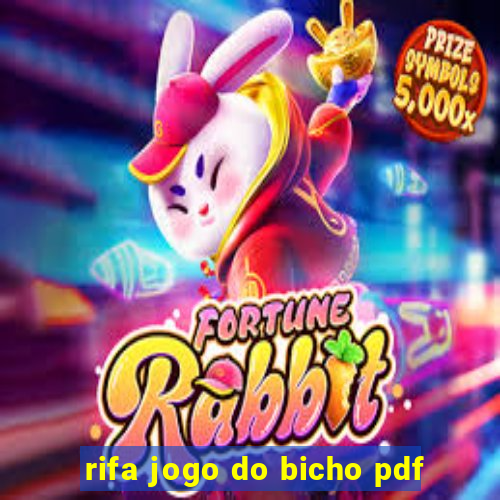 rifa jogo do bicho pdf